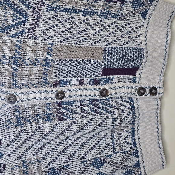 Shenandoah Men's 80's Vintage Cotton Button Down Sweater Vest Size L - Picture 4 of 7